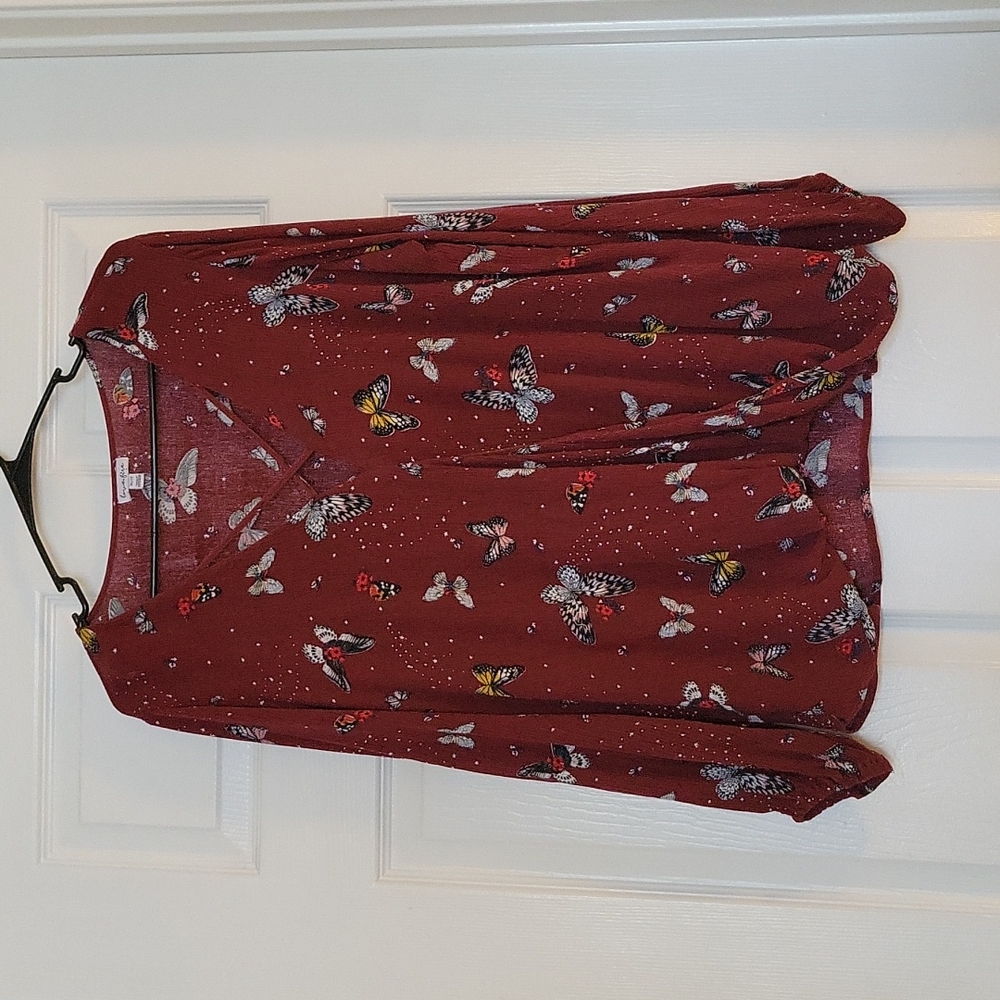 love, fire Blouse 1X, long sleeve